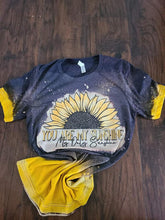 Load image into Gallery viewer, &quot;You are my sunshine&quot;- Short Sleeve Adult/Youth Distress Dyed T-Shirt
